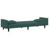 vidaXL Sofa Set Dark Green Velvet (100% polyester), wood, plastic Compact