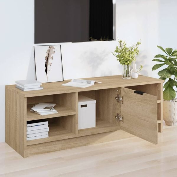 vidaXL TV Stand Sonoma Oak 40.2"x14"x14.4" Engineered Wood