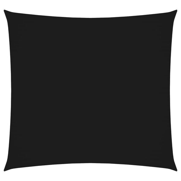 vidaXL Sunshade Sail Oxford Fabric Square 16.4x16.4' Black