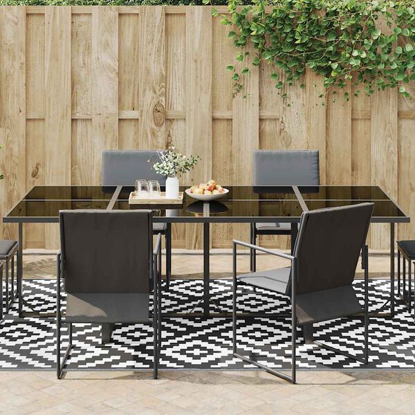 vidaXL Outdoor Carpet ARAKIL White and Black 74.8"x114.2" PP