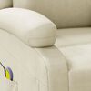vidaXL Massage Chair Cream White Faux Leather