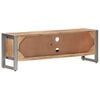 vidaXL TV Cabinet Natural Mango Wood Rough Mango Wood, Iron