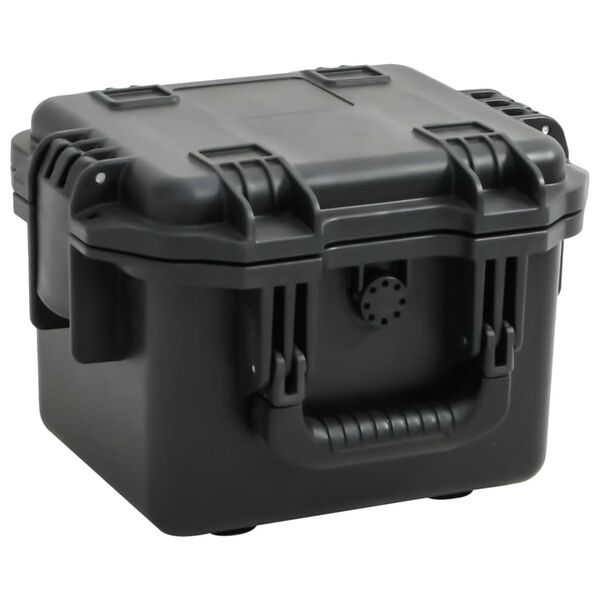 vidaXL Portable Flight Case Black 11.8"x9.6"x7.9" PP