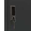 vidaXL Locker Cabinet Anthracite Steel Standard Locks Locker Cabinet