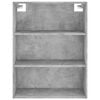 vidaXL Highboard Concrete Grey Engineered Wood and Iron Large Highboard