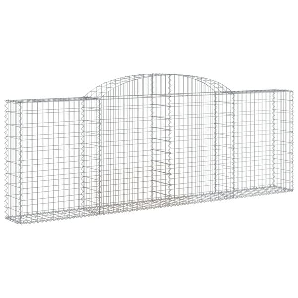 vidaXL Gabion Basket Set of 30 Silver Galvanized iron Large