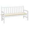 vidaXL Garden Bench Cushion Cream White Oxford Fabric (100% Polyester)