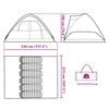 vidaXL Family Tent Dome 6-Person Green Waterproof