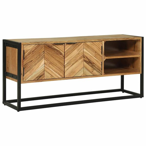 vidaXL TV Cabinet Brown 110 x 30 x 50 cm Solid Acacia wood