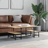 vidaXL Coffee Table Sonoma Oak Engineered Wood Medium Coffee Table