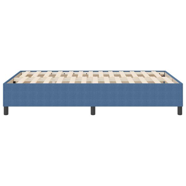 vidaXL Platform Bed Frame Blue 47.24 x 78.74 in Fabric