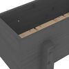 vidaXL Garden Planter Grey Solid Pine Wood Medium Decorative Inlays