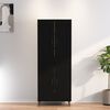 vidaXL Highboard Black Engineered wood 27.6 x 13.4 x 70.9 in Highboard