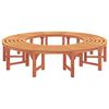 vidaXL Tree Bench 2 pcs Brown 160 x 160 x 45cm Solid Eucalyptus wood