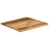 vidaXL Table Top Natural Mango Wood Solid Mango Wood 23.6x23.6 in