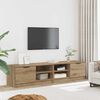 vidaXL TV Cabinet Set of 2 Artisan oak Engineered wood 31.5x13.8x14.4 in