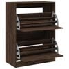 vidaXL Shoe Cabinet Brown Oak Engineered Wood Tall Shoe Cabinet