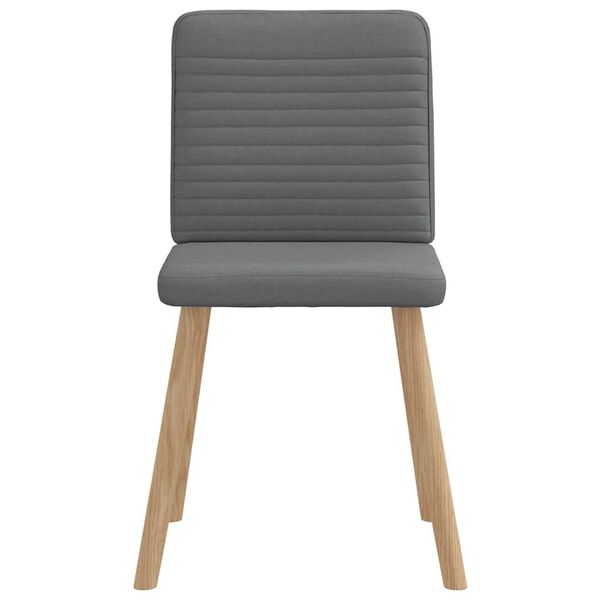 vidaXL Dining Chair Set of 2 Dark Grey