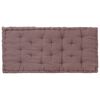 vidaXL Pallet Floor Cushion Cotton 47.2"x31.5"x3.9" Taupe