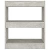 vidaXL Book Cabinet Concrete Grey Engineered wood Medium Book Cabinet