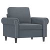 vidaXL Sofa Chair With Footstool Dark gray