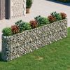 vidaXL Gabion Raised Bed Silver Galvanized Steel Extra Large Durable