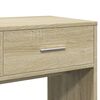 vidaXL Dressing Table Set Sonoma Oak Engineered Wood, Glass Medium