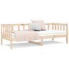 vidaXL Day Bed Natural Wood Solid Pine Wood 35.4x74.8 in