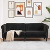 vidaXL Sofa Black Velvet 3-Seater Stylish Piece Sofa Rectangular