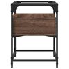 vidaXL Bedside Cabinet Brown Oak Engineered Wood Bedside Cabinet Square