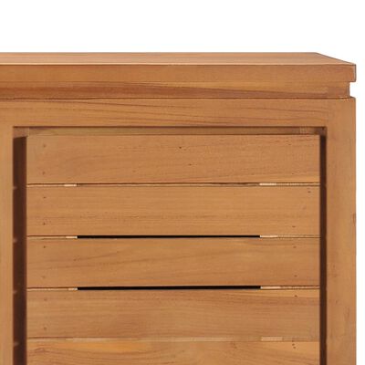 vidaXL TV Cabinet 43.3"x11.8"x15.7" Solid Teak Wood