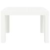 vidaXL Garden Table White Polypropylene (PP) Medium Durable