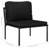 vidaXL Garden Lounge Set Black and Anthracite
