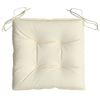 vidaXL Chair Cushion Set of 4 Cream Oxford fabric, PP hollow fiber