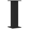 vidaXL Speaker Stands 2 pcs Black 11.8x11.8x31.5" Engineered Wood