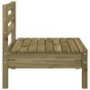 vidaXL Garden Sofa Natural wood Treated pine wood