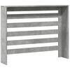 vidaXL Radiator Cover Concrete Grey 40.9x7.9x32.3" Engineered Wood