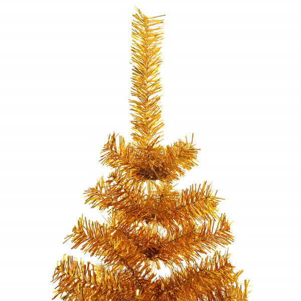 vidaXL Fake Christmas Tree Gold PET 70.9 in Fake Christmas Tree