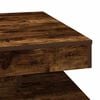 vidaXL Coffee Table Smoked Oak Engineered Wood Medium Rotatable