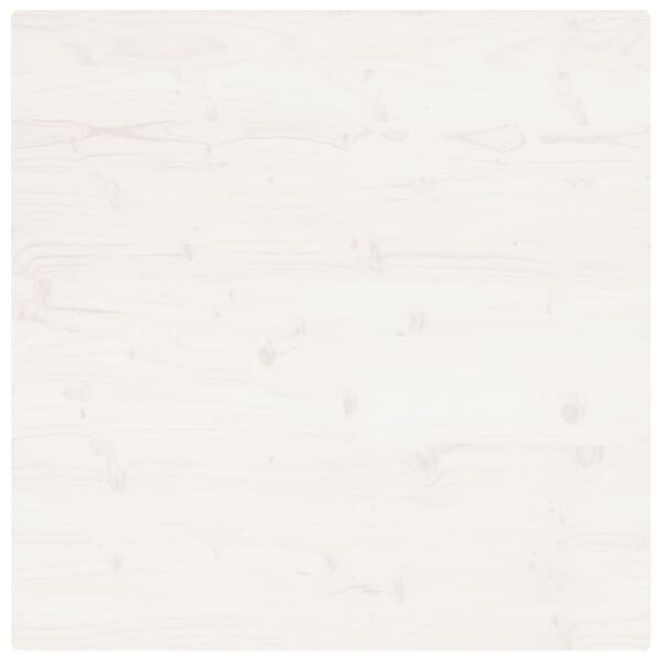 vidaXL Table Top White Solid pine wood 31.5x31.5 in
