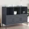 vidaXL Sideboard Anthracite Cold-rolled steel Medium Adjustable Feet