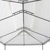 vidaXL Gazebo with Curtains 236.2"x117.3"x106.3" White 0.6 oz/ft²