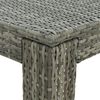 vidaXL Garden Bar Set Grey PE rattan Medium Footrest Garden Bar Set