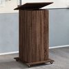 vidaXL Lectern Brown Oak Engineered Wood Standard Lectern Rectangular