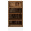 vidaXL Bottom Cabinet Old wood Engineered wood Medium Adjustable Feet