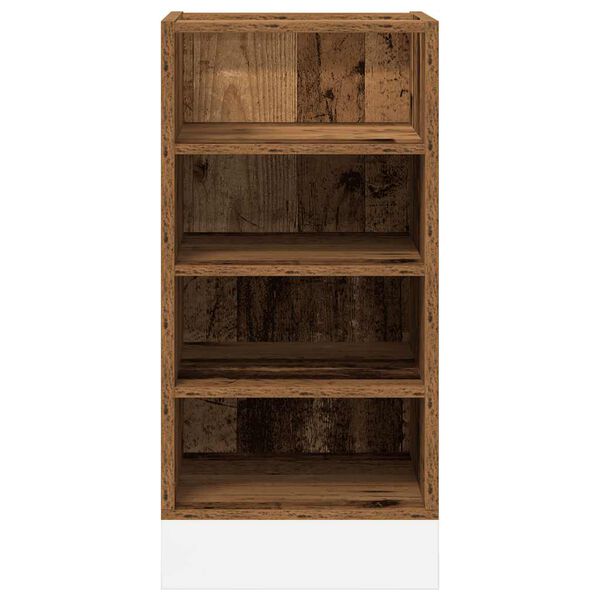 vidaXL Bottom Cabinet Old wood Engineered wood Medium Adjustable Feet