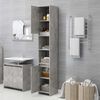 vidaXL Bathroom Cabinet Concrete grey Engineered Wood Tall and narrow