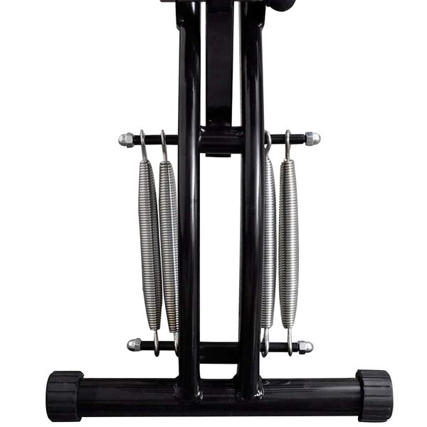 vidaXL L-shaped Tummy Toner Black and orange 117 x 34 x 96 cm Steel