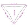 vidaXL Sunshade Sail 1.75 oz/ft&sup2; Triangular Sand 16.4x16.4x19.7' HDPE