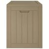 vidaXL Garden Storage Box Grey Polypropylene (PP) Medium